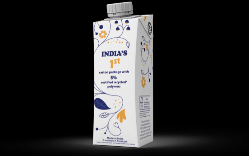 Tetra Pak introduces packaging with 5% certified recycled polymers